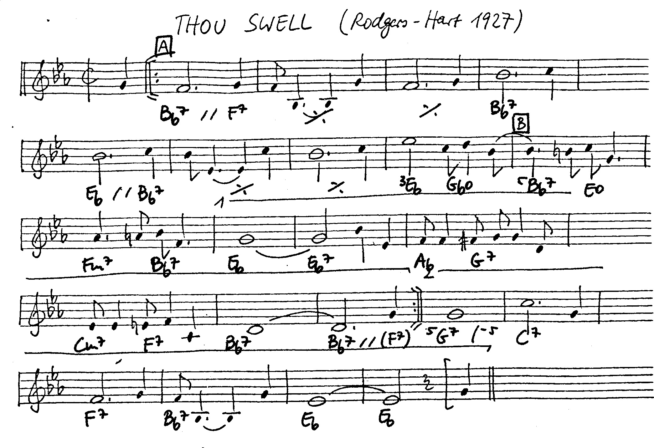 thou swell leadsheet – book us for your next 20s or gatsby event